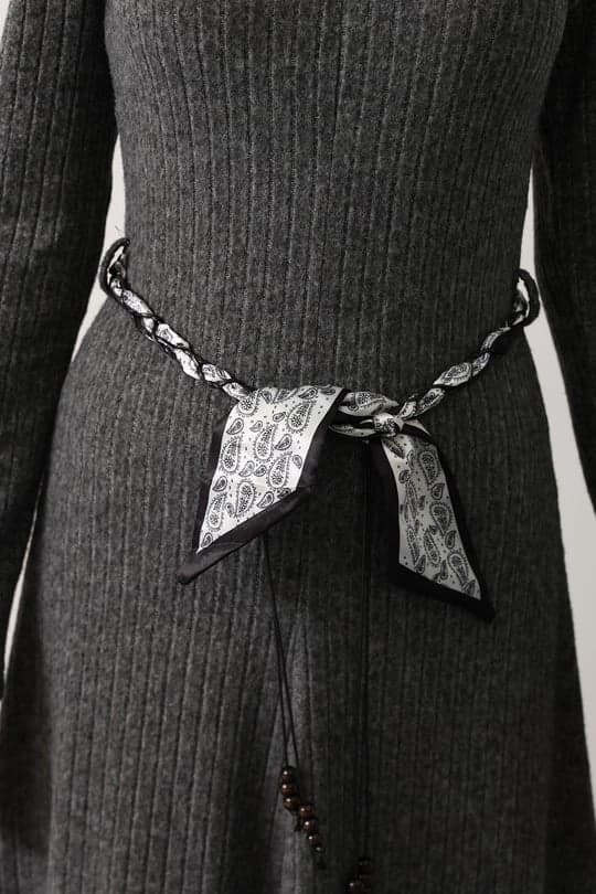 Knit Gray Maxi Dress | Long Sleeve Asymmetrical Dress | Modest Fall Winter Chic - görsel 2