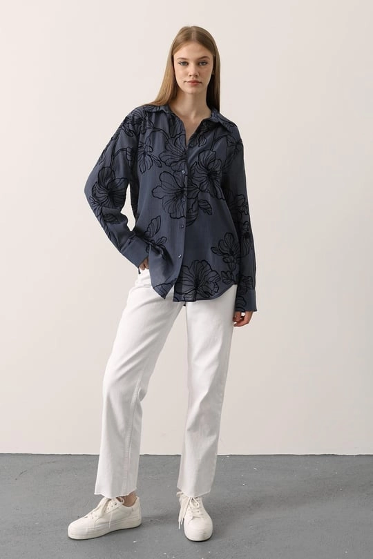 The Art of Texture: Why a Flocked Floral Blouse is Your Next Wardrobe Staple